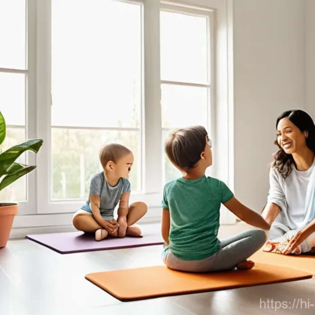보건학과 보건 교육 - **Prompt 1: A Family's Wholesome Morning Routine**
    A bright, wide-angle shot of a diverse, joyfu...